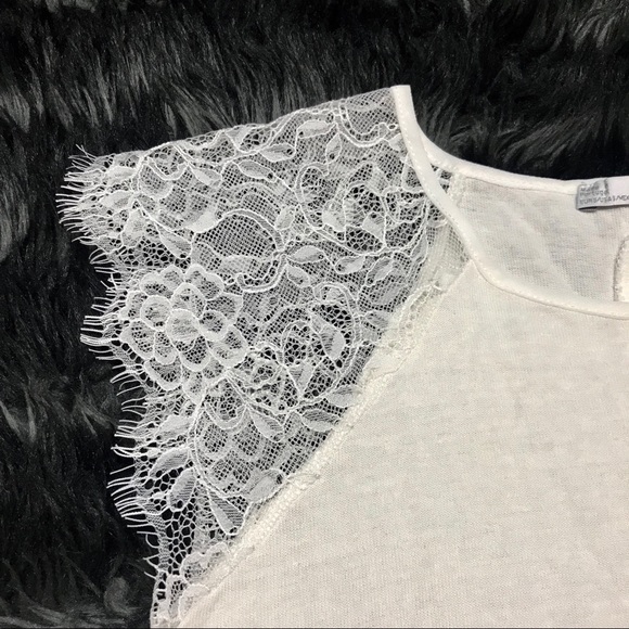•Zara• Lace Sleeve Women’s Top - Picture 6 of 7